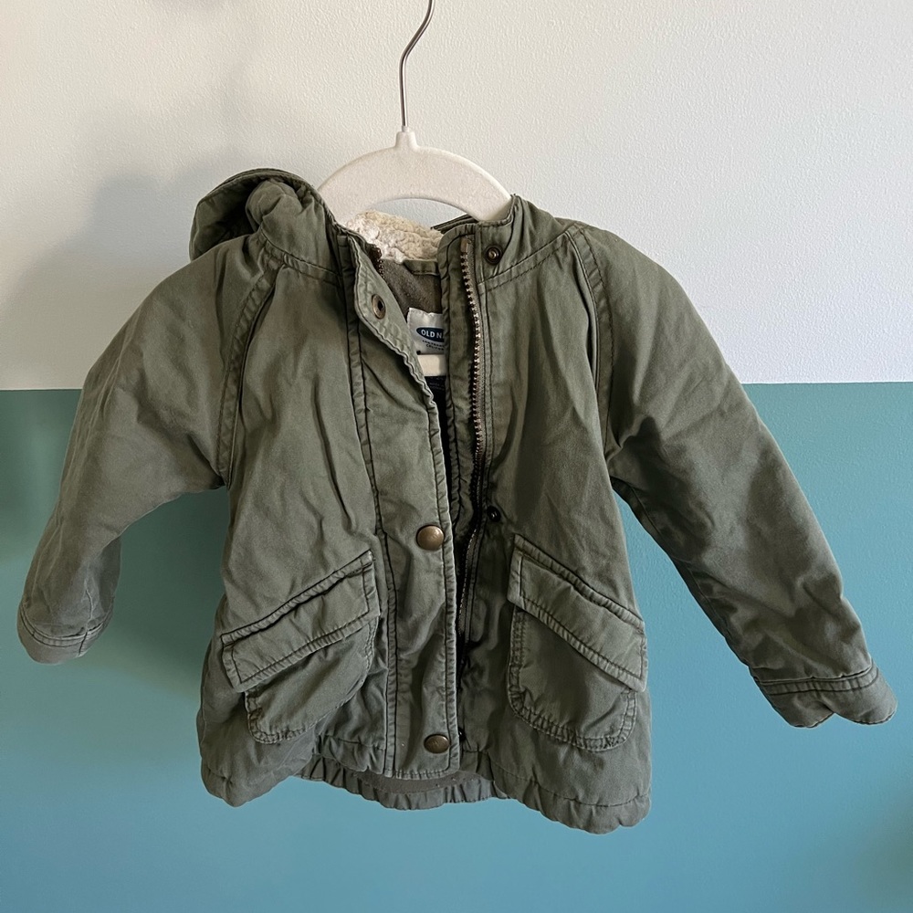 Old Navy 18-24months Army Green Winter Coat / Jacket